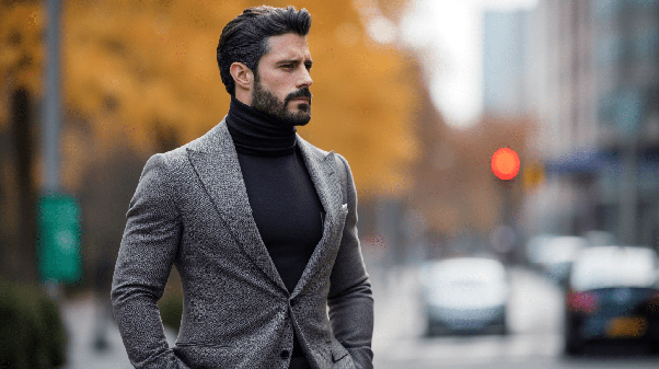 Turtleneck with Suit